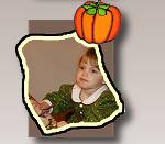 Lizzie eats pumpkin pie